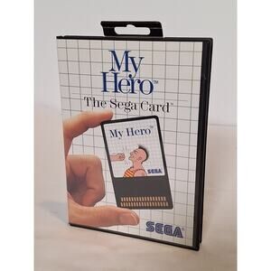 My Hero Sega Master System Video Game CIB Near Mint Sega Card